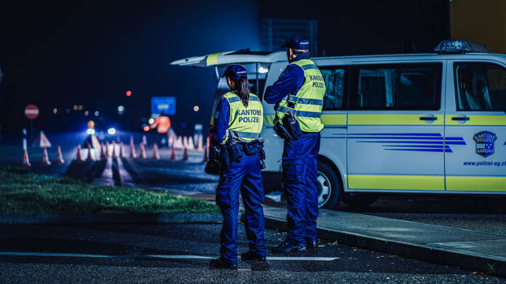 Polizeieinsatz in der Nacht
